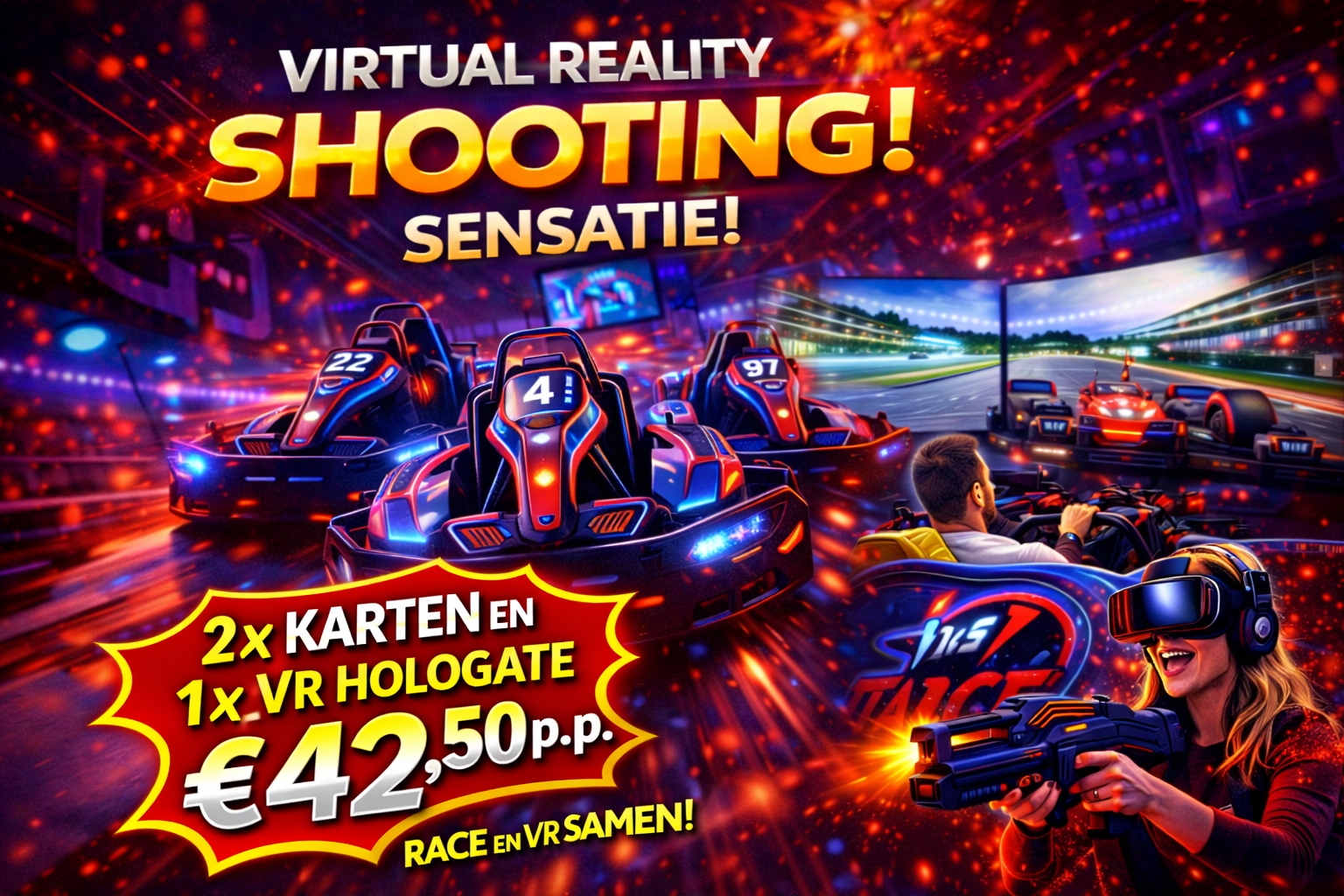 2 × Kartfahren + Hologate VR