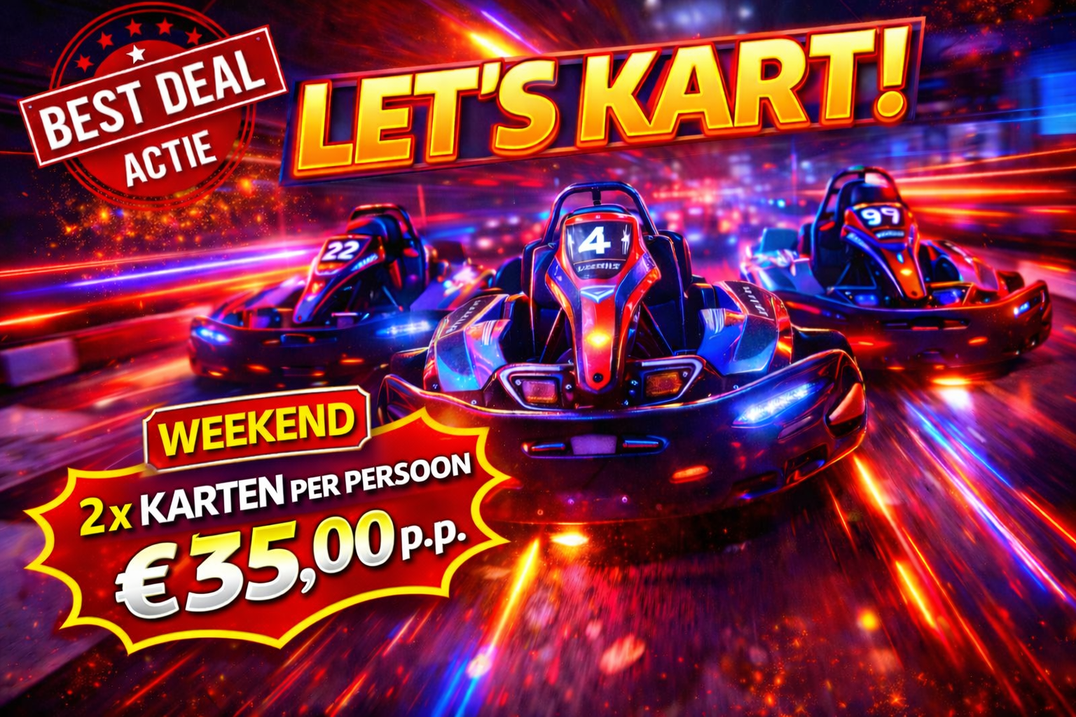 2 × 10 Minuten Kartfahren
