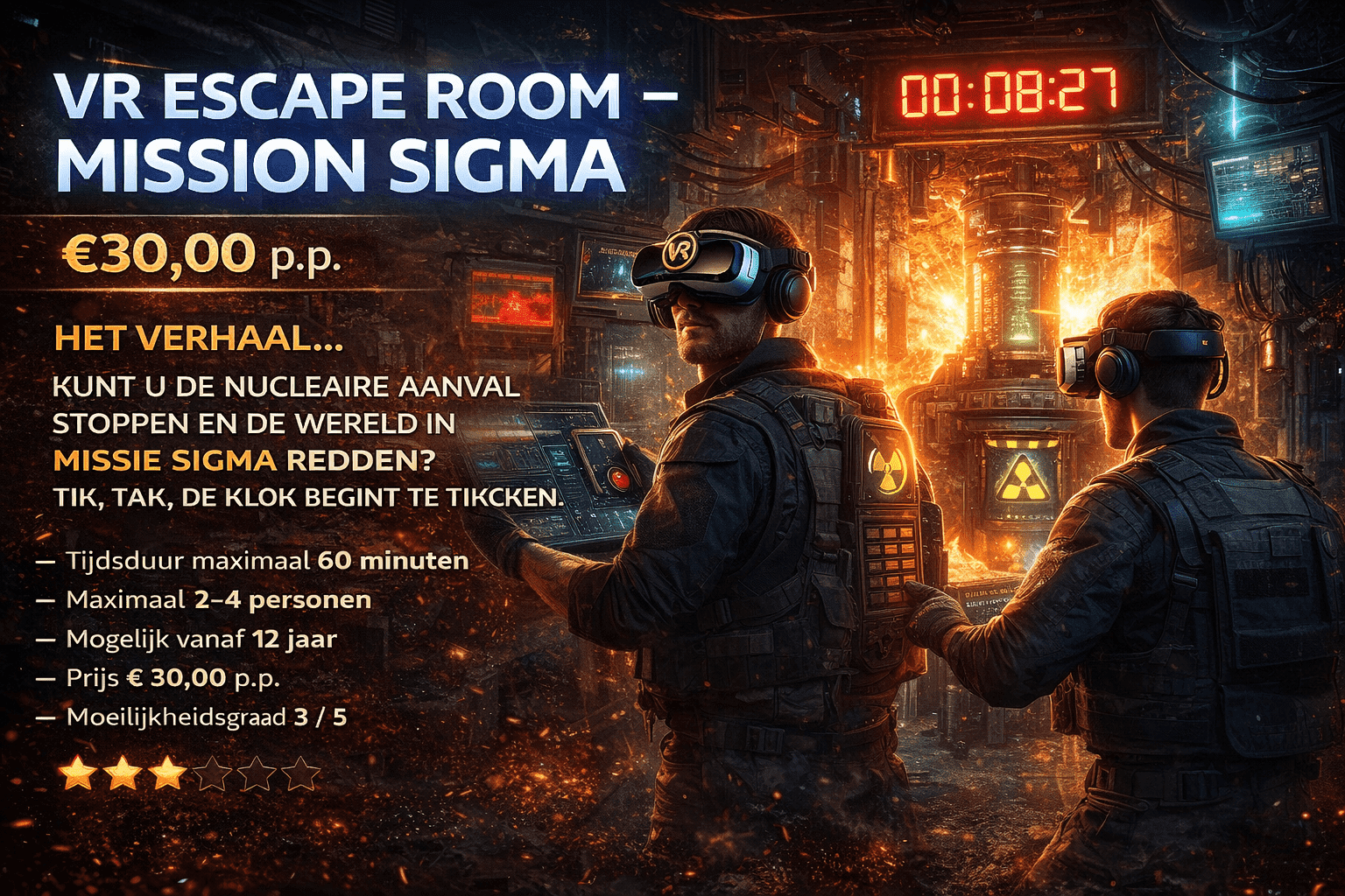 VR Escape Room spielen bei Kartbaan Winterswijk