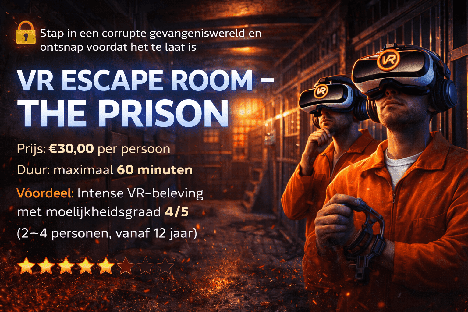 VR Escape Room spielen bei Kartbaan Winterswijk