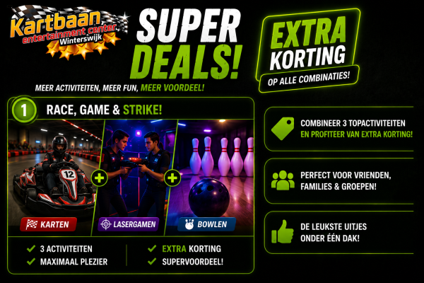Super Deals bij Kartbaan Winterswijk