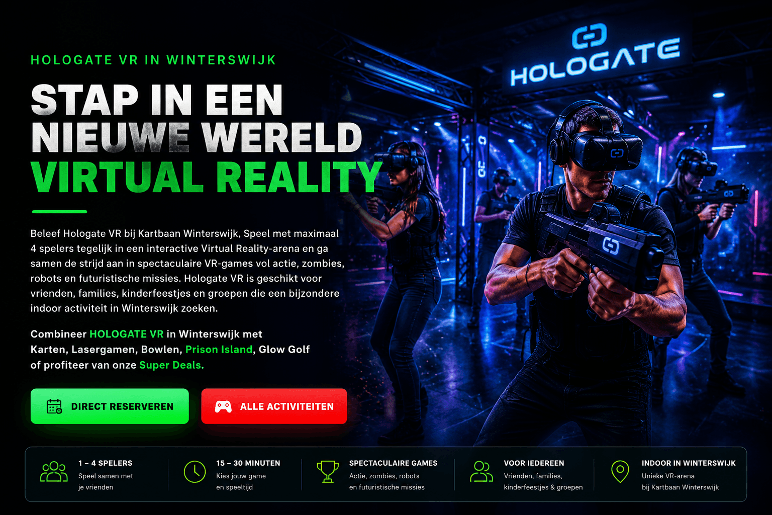 Hologate VR bij Kartbaan Winterswijk