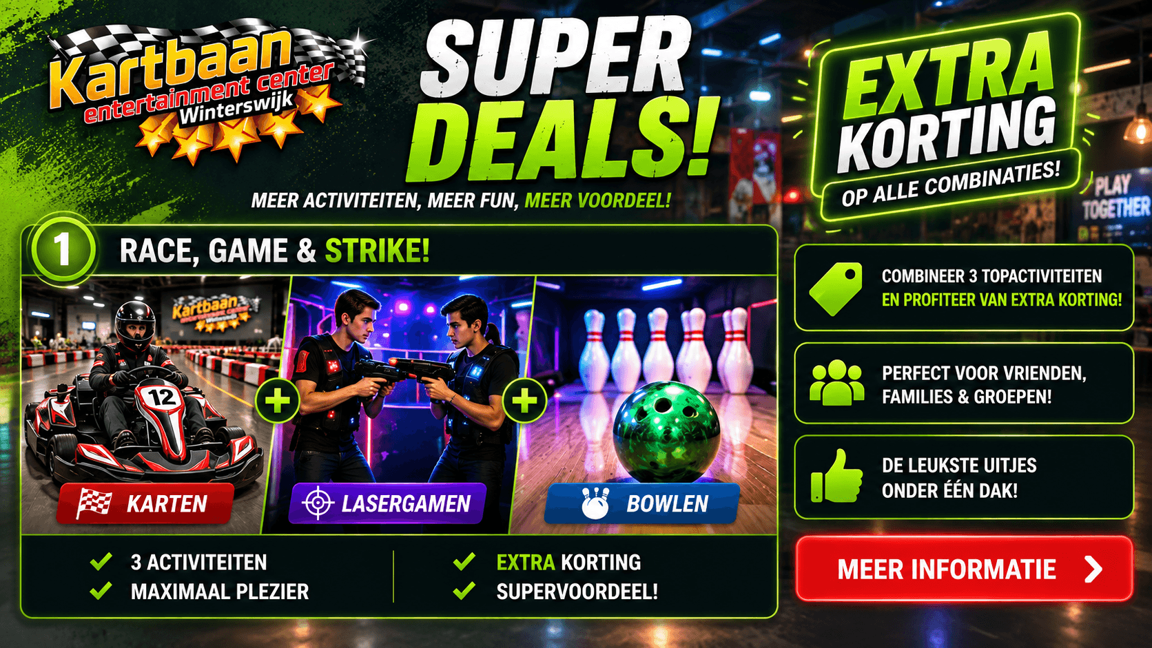 Super Deals bij Kartbaan Winterswijk